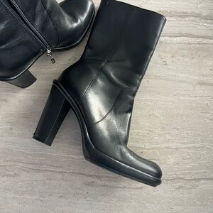 Tommy Hilfiger Black Heeled Boots